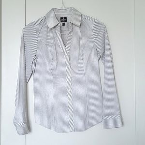 Express Stripped Button Down Shirt